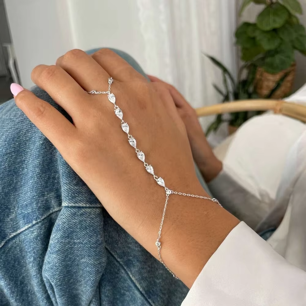 boho-hand-chain-bracelet-zircon-teardrop-women