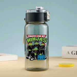 Stitch and Mewtwo plastic water bottle cute anime design for children as a gift