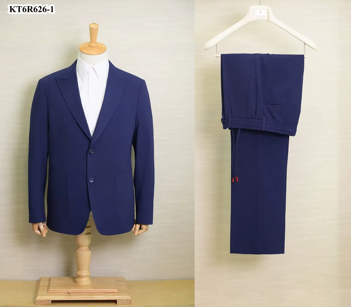 OECHSLI mens business suit jacket set formal straight cut high quality front view