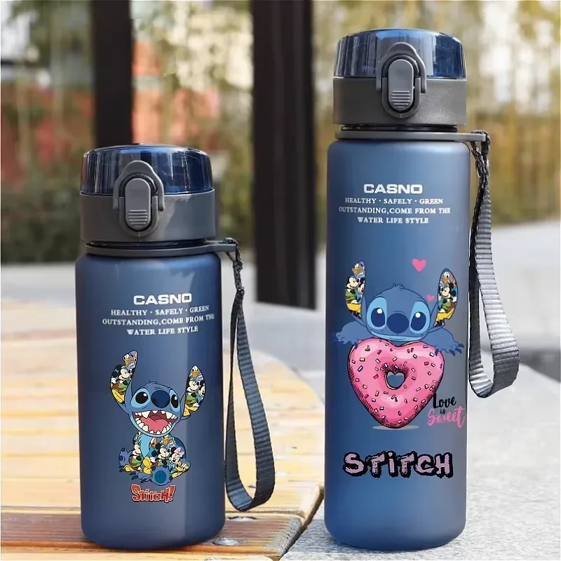 Stitch Water Bottle Cute Kids Large Capacity Sports Cup