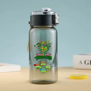 Cute Stitch water cup showing large capacity portable travel bottle design