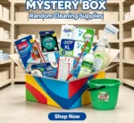 Floor cleaning mystery box showing microfiber mop refill side view from product range